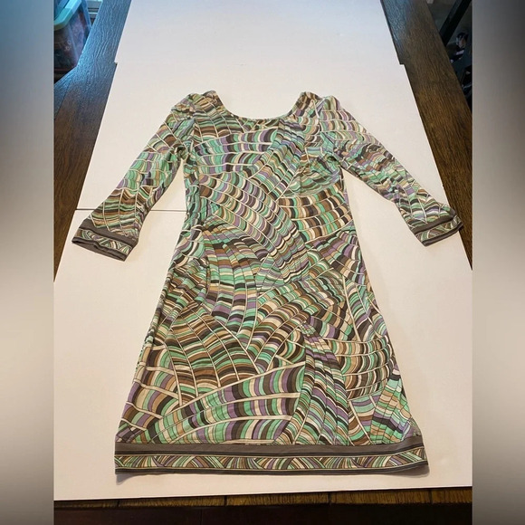 Trina Turk Patterned Mid Century Retro Artsy Dress Size Small B1 - Picture 1 of 5